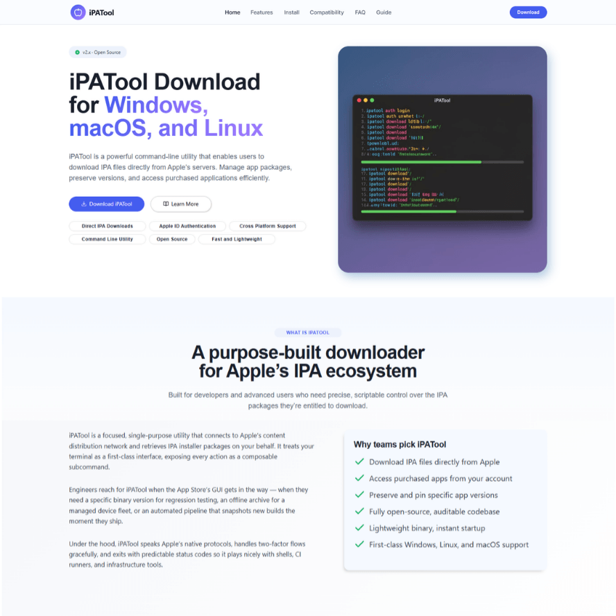 IPA Toll Website Design