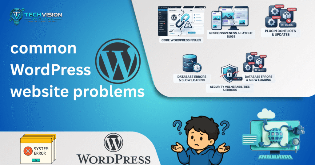 common WordPress website problems