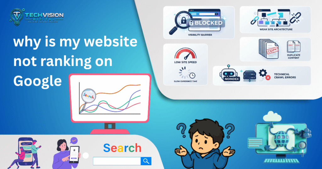 why is my website not ranking on Google