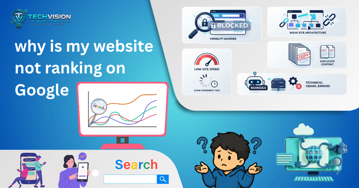 why is my website not ranking on Google